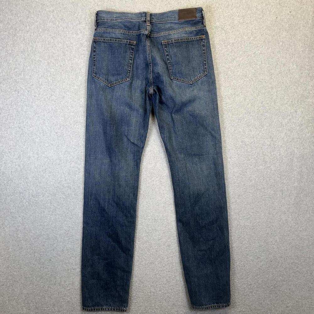 J. Crew The Sutton Men's Size 29x32 Medium Wash Blue Cotton Ankle Jeans - Picture 7 of 9
